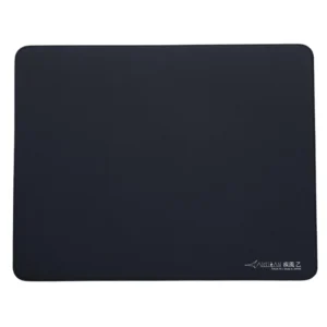 An image showcasing the top of a black Artisan FX Hayate Otsu mouse pad
