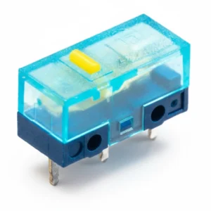 Huano Transparent Blue Shell Yellow Dot Micro Switches ( 2 Pack )